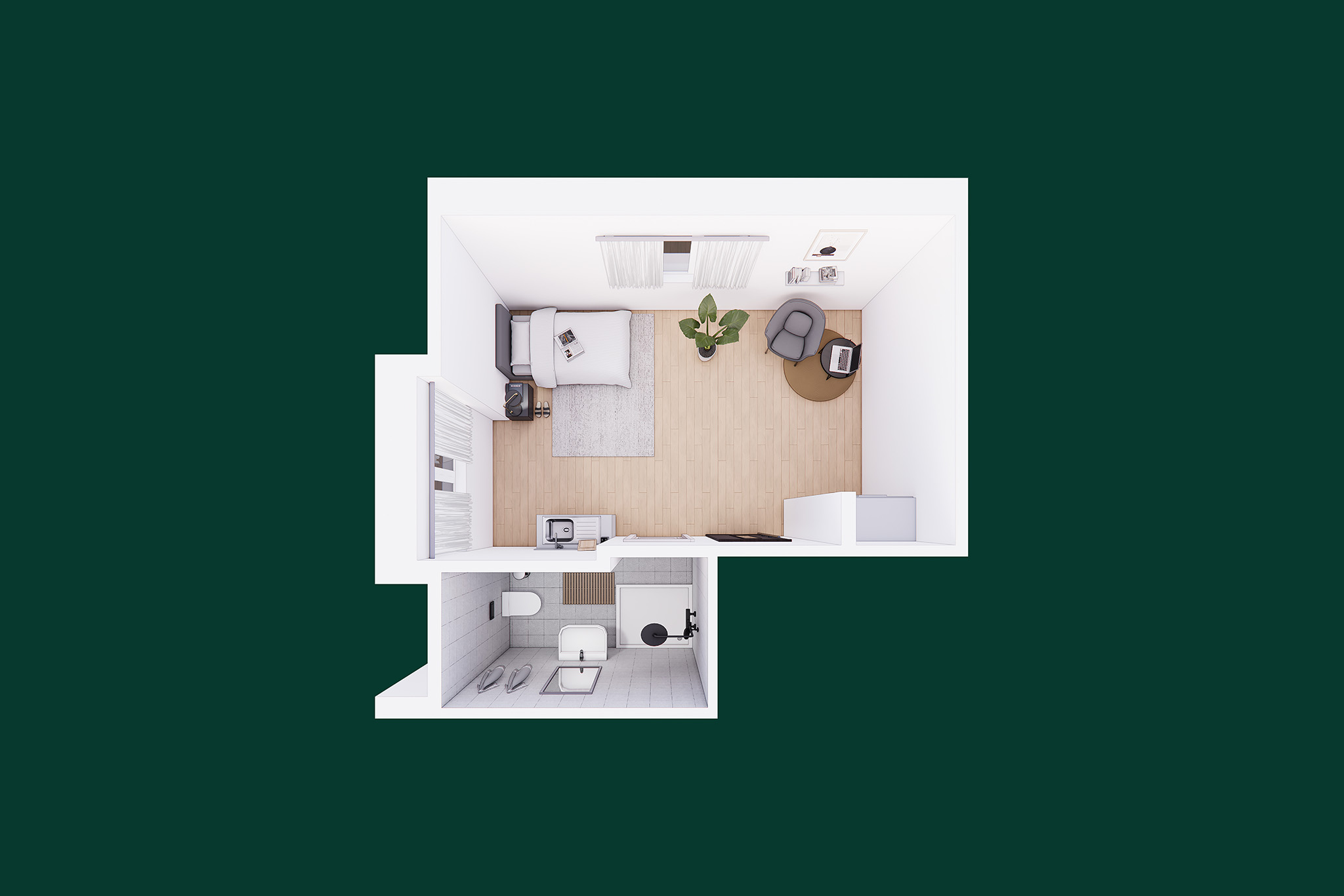 DG Zimmer 7 Draufsicht