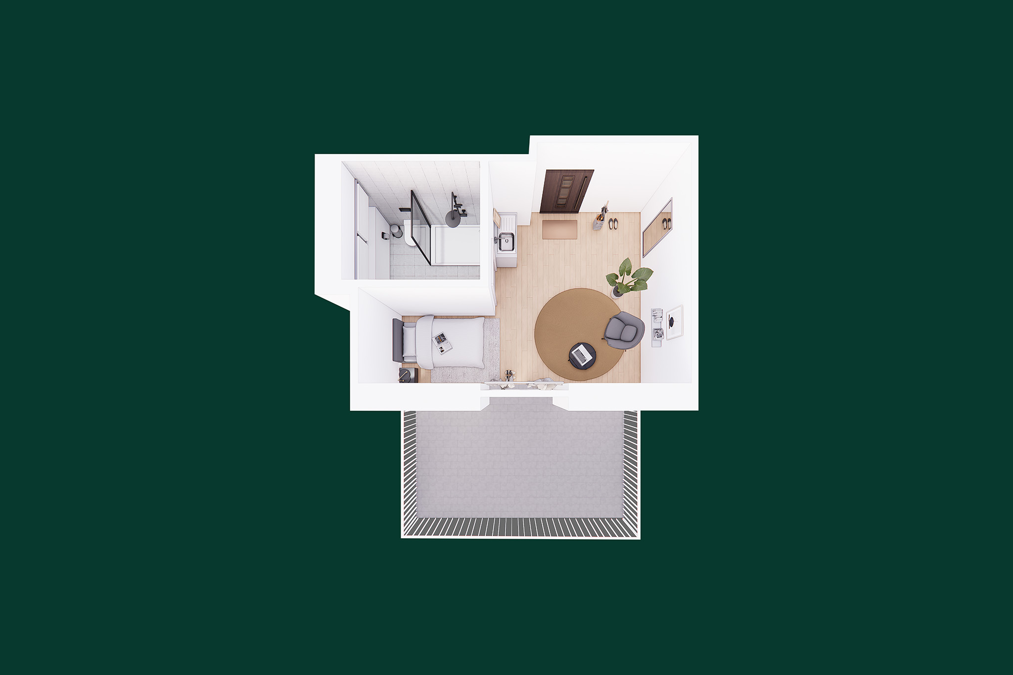 DG Zimmer 8 Draufsicht