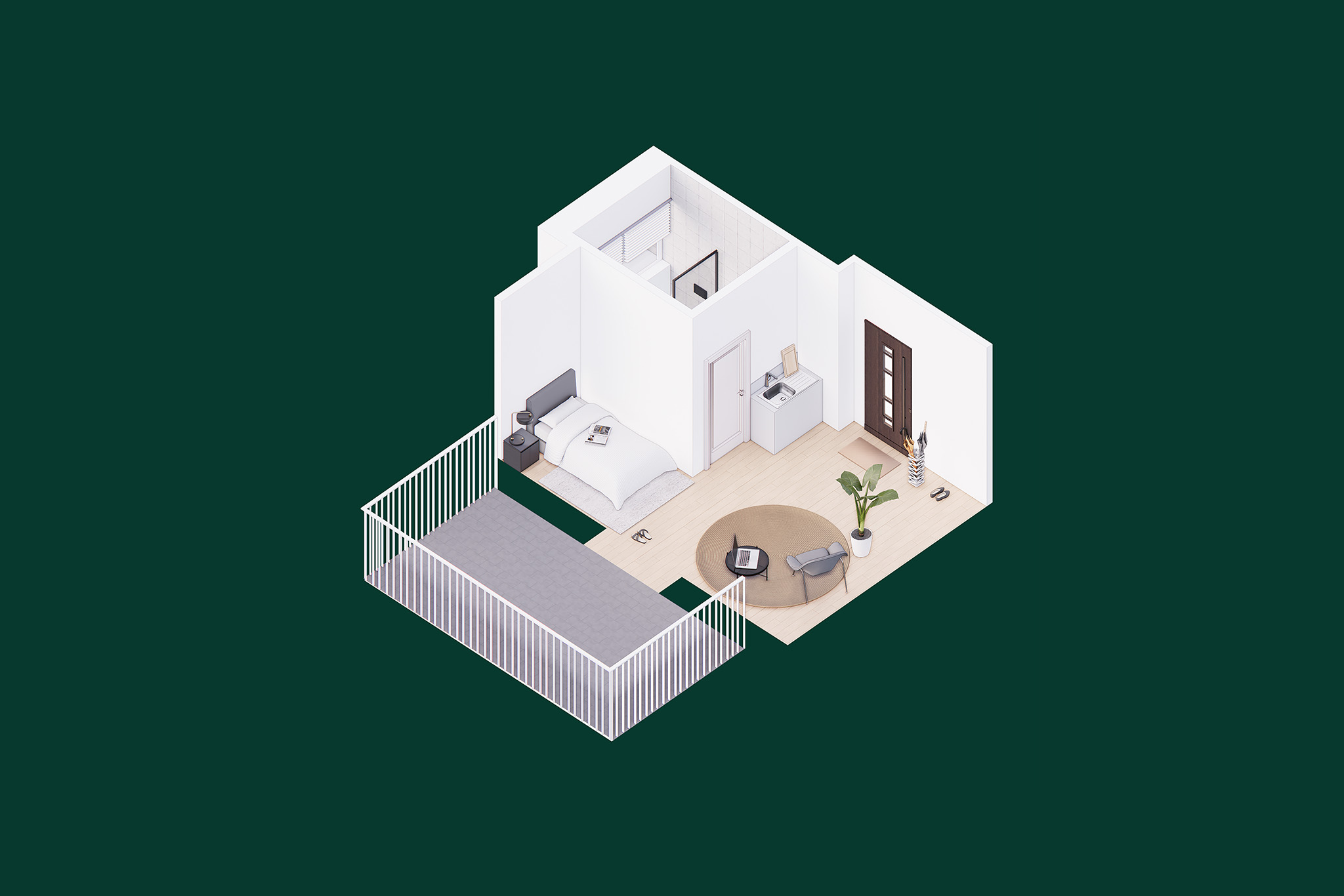 DG Zimmer 8 Isometrie